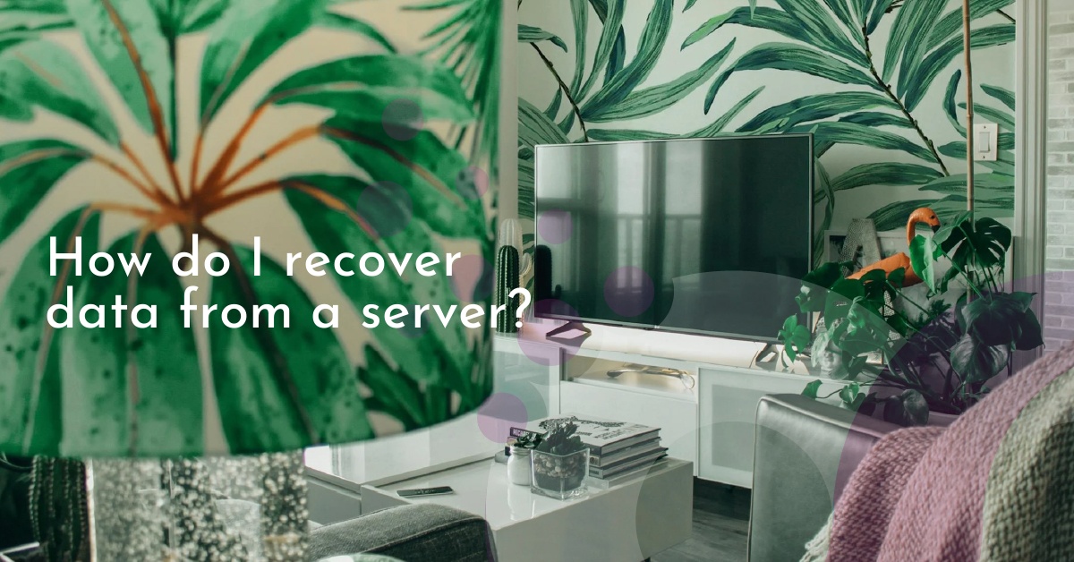 How do I recover data from a server?